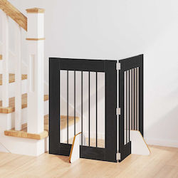vidaXL Wooden Dog Divider with 2 Panels 120.5x3...