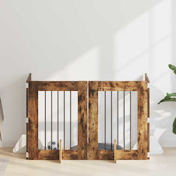 vidaXL Wooden Dog Divider with 4 Panels 241x34x...