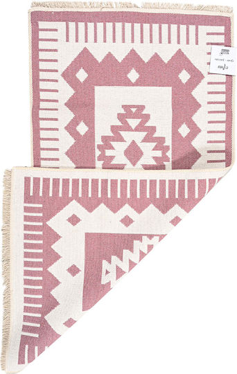 Polcarpet Aria Artkilim 101 Summer Cotton Runner Rug with Fringes Green 80x150cm