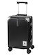 Greenwich Polo Club Large Hard Suitcase Black with 4 Wheels Height 76cm