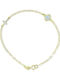 Ortaxidis Women's Bracelet with Cross Design in 9K Gold with Zircon