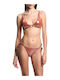 Set Bikini Triangle Terracotta Foil