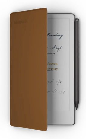 reMarkable Paper Pro Move 7.3" (64GB) с Маркер Плюс и премиум кожен калъф тип книга Кафяв