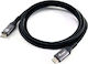 Equip USB 4 Video Cable USB-C male - USB-C 240W PD Μαύρο 0.5m 128380