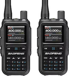 Baofeng UV-5R EU MINI Stație Radio Emisie-Recepție Fără Fir UHF/VHF 5W cu Ecran Color Set 2 Bucăți