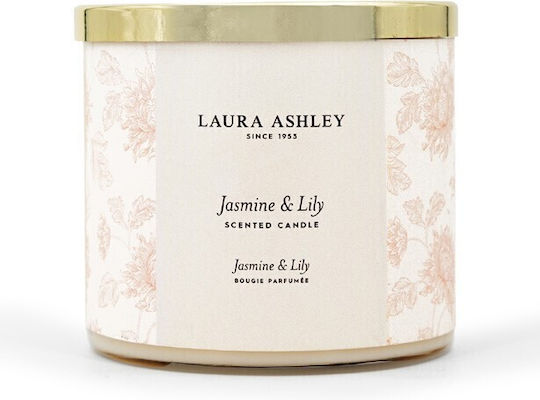 Laura Ashley – Candles – Κερί – Big Jar 400 Gr – Jasmine & Lily – A2259
