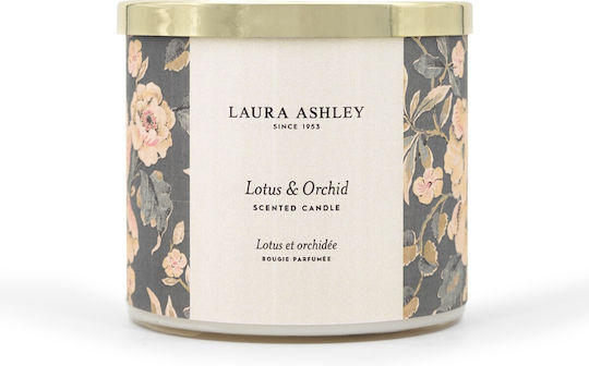 Laura Ashley – Candles – Κερί – Big Jar 400 Gr – Lotus & Orchid – A2380
