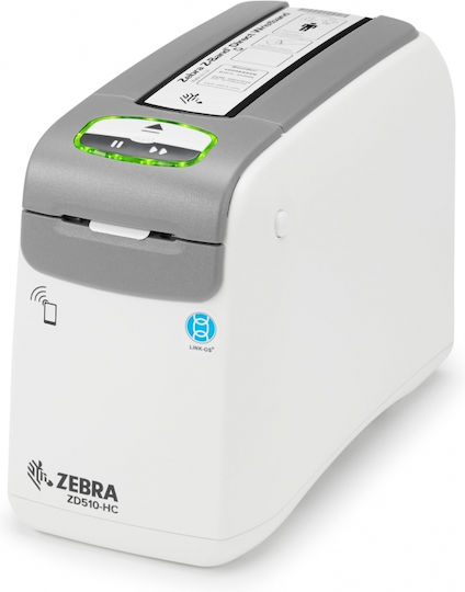Zebra Zd510 Dt Printer Wristband Printer Healthcare Direct Thermal 12 Dots Mm 300 Dpi Print Width Max 30 Mm Speed Max 102 Mm S Real Time Clock Usb Ethernet Ram 256 Mb Flash 512 Mb Zplii Xml Incl Power Supply Unit Power Cable Eu Uk