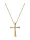 Daskalakis Women's Gold Cross 14K with Chain 13110055B