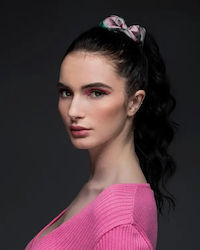 Emmanuelle Silk Scrunchy Verde Menta