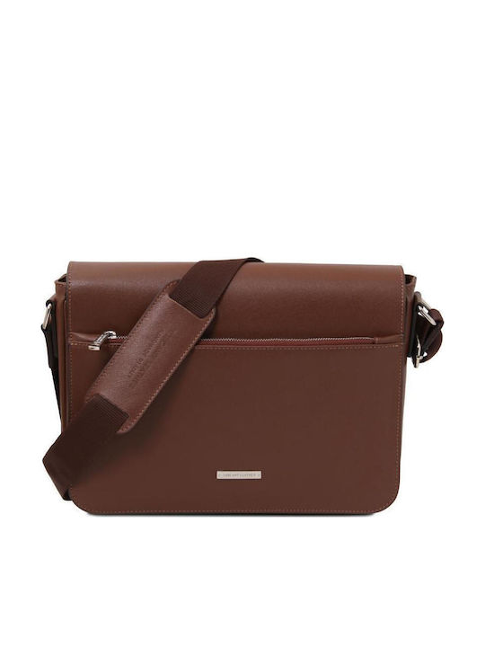 Leder Herren Tasche Schulter Crossbody Braun
