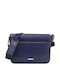 Leather Men's Shoulder / Crossbody Bag Navy Blue