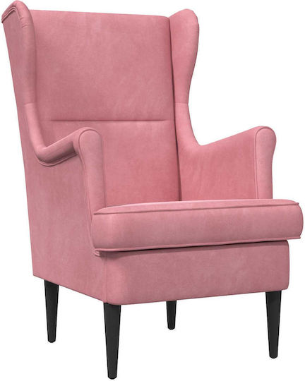Sessel Samt Rosa 65x79x100cm