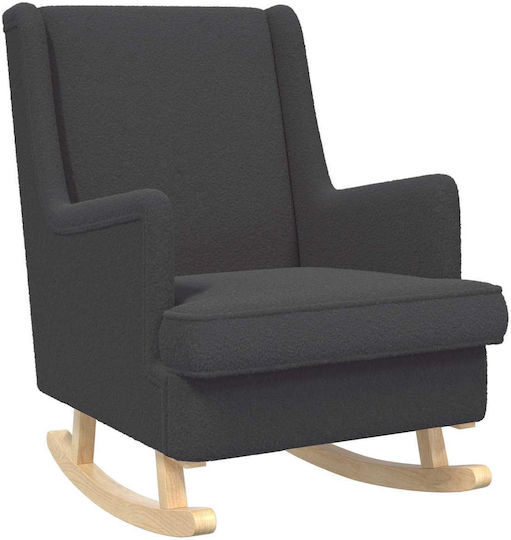 Schaukelnder Sessel Dunkelgrau 62x80x85cm