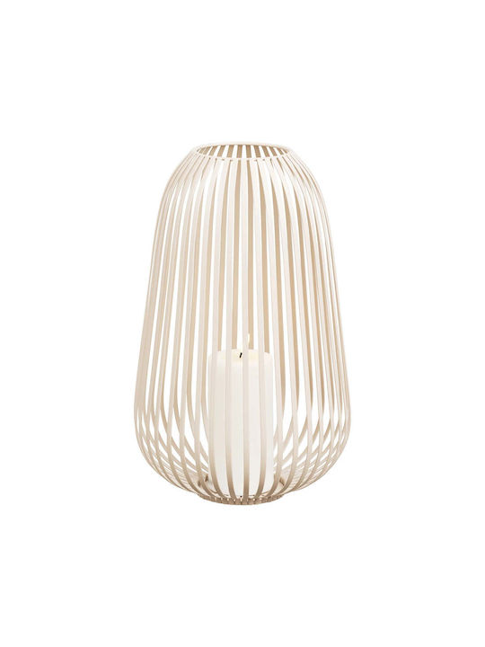 Φανάρι Stoense Μέταλλο Μπεζ Ø24,5 X Η40 Cm House Nordic
