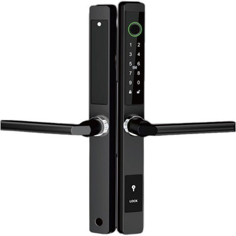 Cgate Ilock-05 Încuietoare Electrică Inteligentă Neagră Ttlock Card Cod De Acces Amprentă Neagră