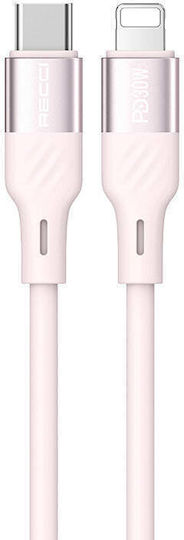 Recci USB-C to Lightning Cable 30W Ροζ 1.5m RS22CL-Pink