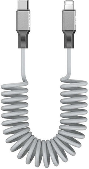 Recci USB-C zu Blitzkabel Kabel 27W Silber 1.8m RS25CL