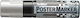 Artline Marker Permanent Poster Argintiu 20mm