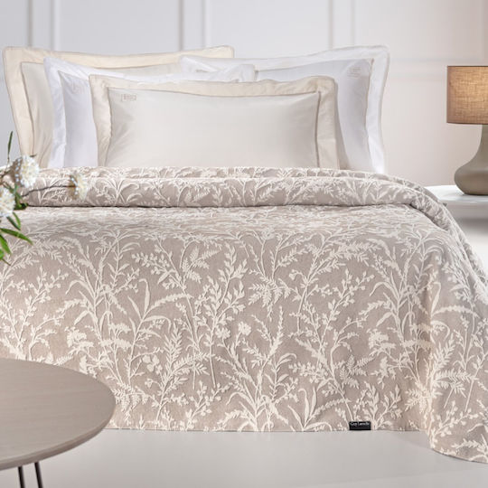 Guy Laroche Bouquet King Size 260x250εκ. Mocca