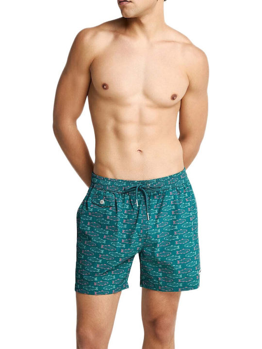 Funky Buddha Men's Swimwear Shorts Green Funky Buddha Men's Swimwear Shorts Green
