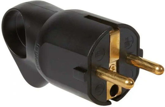 Plug 2p+e 16a 250v Ring Legrand Black