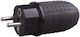 Plug Black 2p+t 16a Ip44 250v Rubberized