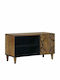TV-Ständer aus Metall & Holz Braune M80xT31.5xH46cm