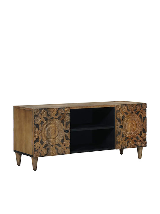 TV-Möbel aus Metall und Holz Braune M105xT33.5xH46cm
