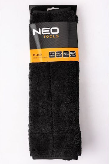 Neo Tools Neo Tools Car Microfiber Cloths for Body Drying and Cleaning 840gsm Black 45x38cm