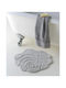 Kentia Bath Mat Cotton Round Loft Rosie 000081121 Grey Φ60cm