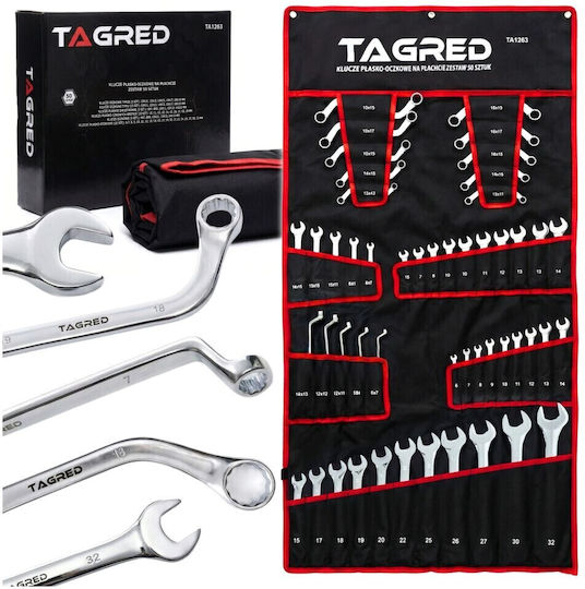 Set 50 Chei Combinate Tagred Combinate Inel Îndoit Tip Plat Tip C Tip S Ta1263