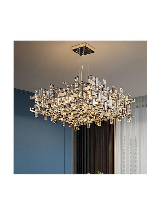 Alista Home Candelabru Ø50cm Cu Cristale Auriu Alista Home Candelabru Ø50cm Cu Cristale Auriu