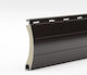 Set 5 Aluminum Slats 39 Mm Brown 1.5m