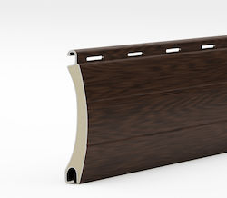 Set 5 Aluminum Slats 39 Mm Walnut 1m