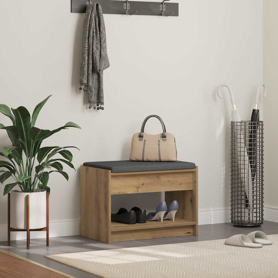 Hallway Furniture with Bench Artisan Oak 63x38x45 cm