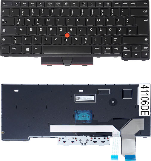 German Laptop Keyboard Lenovo Thinkpad L14 Gen 1 20u1 20u2 20u5 20u6 L14 Gen 2 20x1 20x2 20x5 20x6 5n20w67733 5n20w67805 5n20w67841 5n20w67697 With Pointer Black Code 41106de