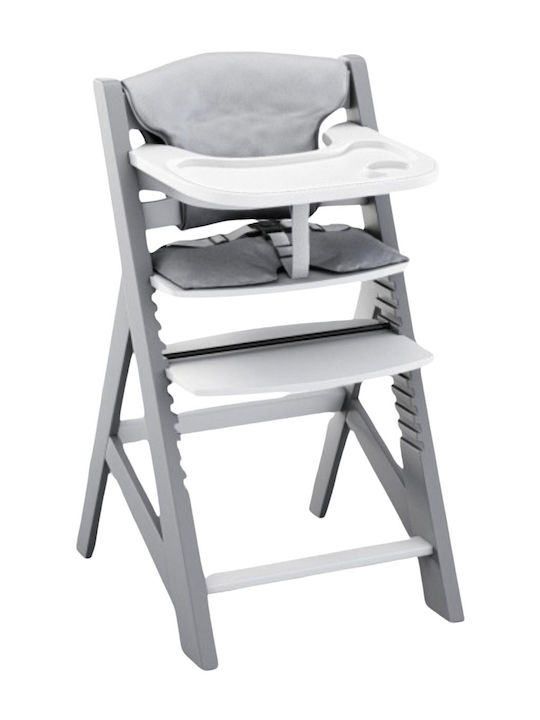 Tulano Foldable Baby Highchair with Adjustable Height Gray