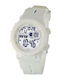 Digital Women's Watch 43mm Battery with Rubber Strap White