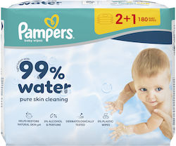 99% Wasser Baby-Feuchttücher ohne Alkohol & Parabene 3x60 Stück 99% Wasser Baby-Feuchttücher ohne Alkohol & Parabene 3x60 Stück