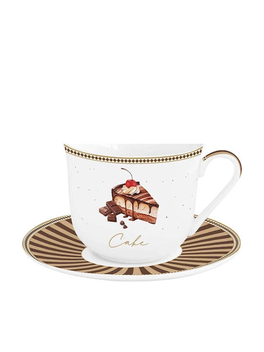 Easy-Life Sweet Moments Coffee Cup Made of Multicolour Porcelain 400ml