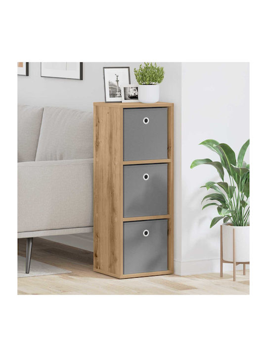 Storage Drawer Wooden with 3 Drawers M30.5xW27xH84.5cm