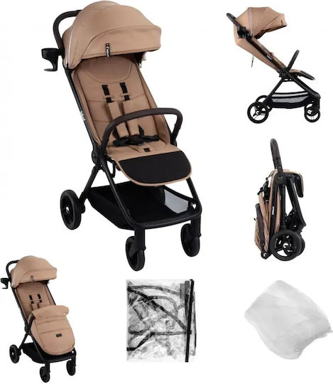 Kidnort Carucior Pentru Bebe Potrivit Pentru Nou-Născut Bej 6.8kg