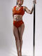 Orange Bustier für Pole Dance