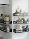 Ruhhy Wall Mounted Bathroom Shelf Metallic Black