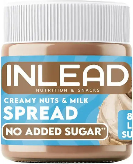 Erdnusscreme Inlead Spread Cremige Nüsse & Milch mit Extra Protein 200gr