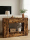 Wooden Console Brown M101xW29xH74cm