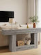 Wooden Console Gray L160xW30xH74cm