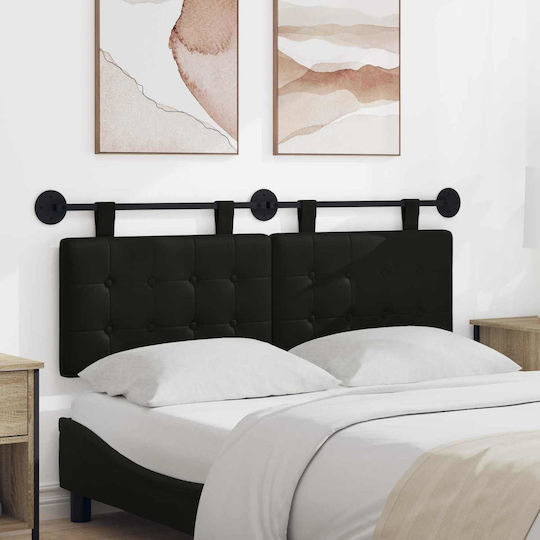 vidaXL Leder Kopfstütze für Betten 150x55cm