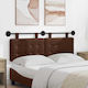 vidaXL Leather Bed Headboard Cushion 150x55cm